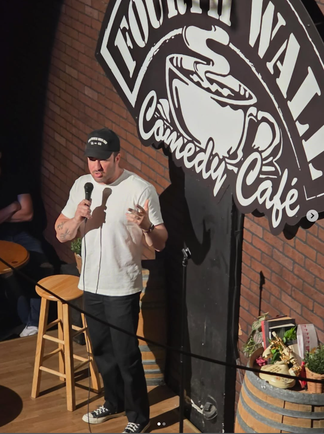 Ronnie Camp performing stand-up comedy live on stage
